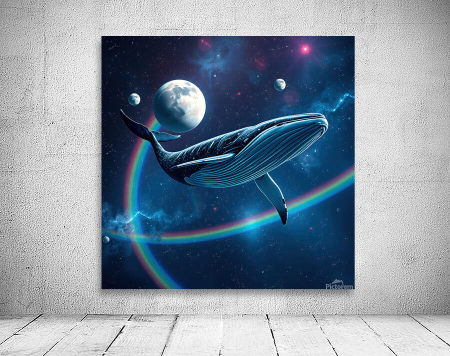 Space Whale Wall Preview