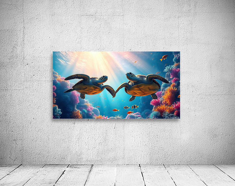 Sea Turtle Friends Wall Preview