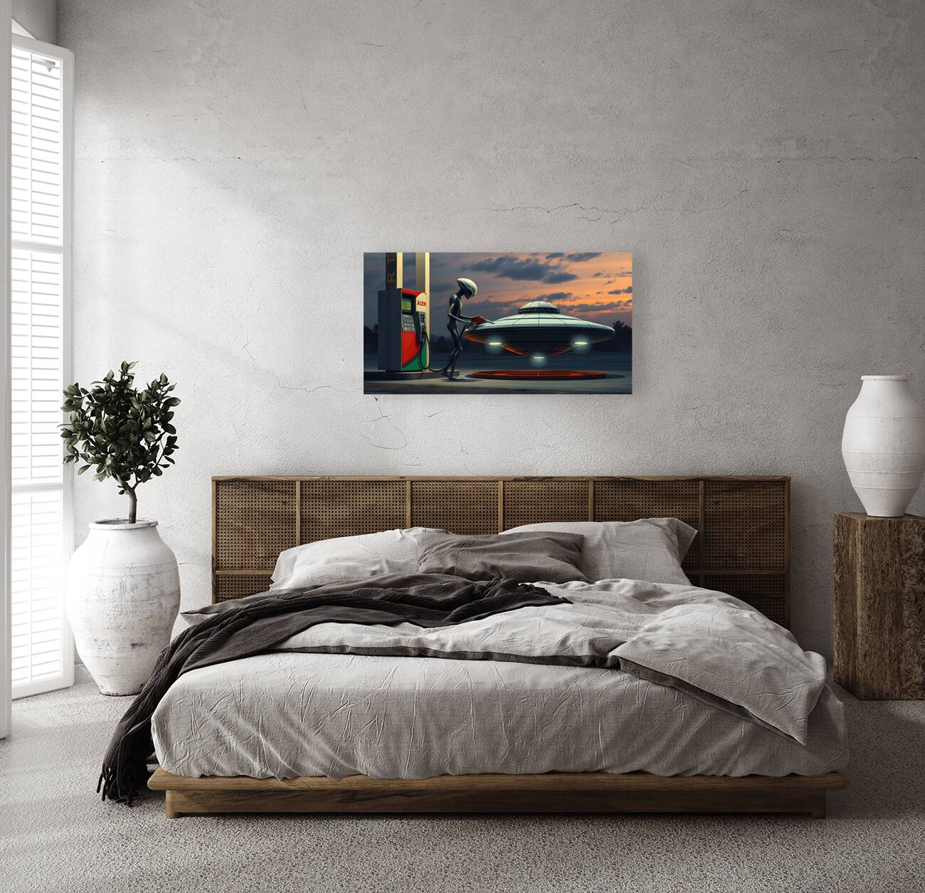 Alien at the Gas Station Reproduction