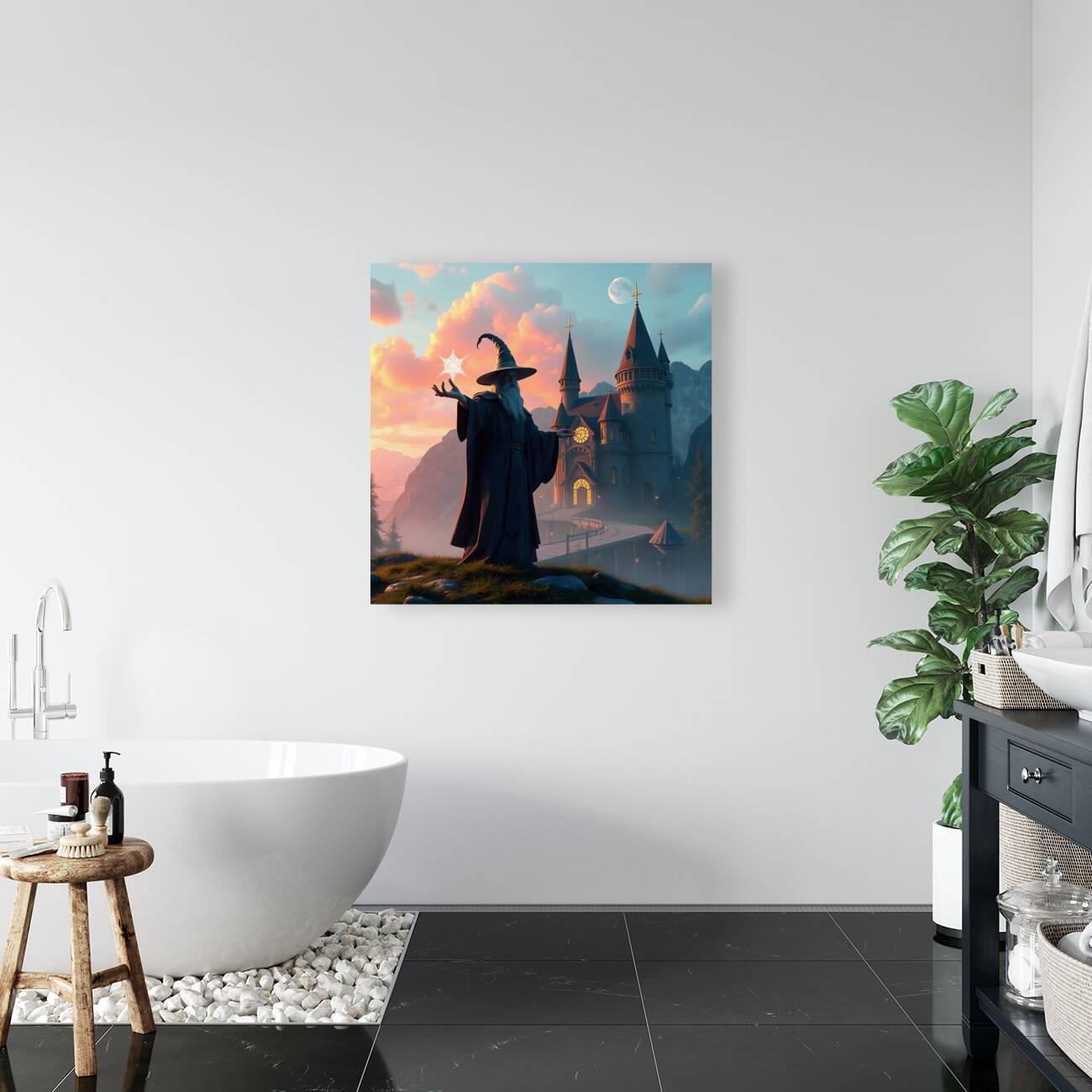 Wizard Casting Spell Reproduction