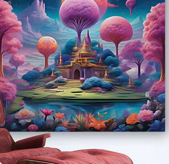 Cotton Candy Land Castle by Adam Holms