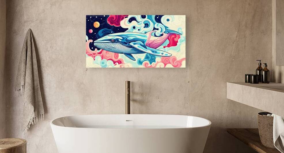 Whale Swimming In Outer Space by Adam Holms