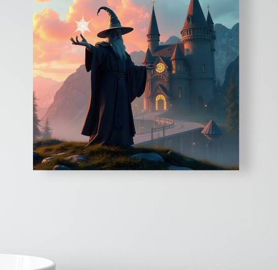 Wizard Casting Spell by Adam Holms