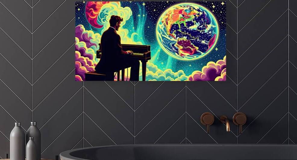 Space piano by Adam Holms