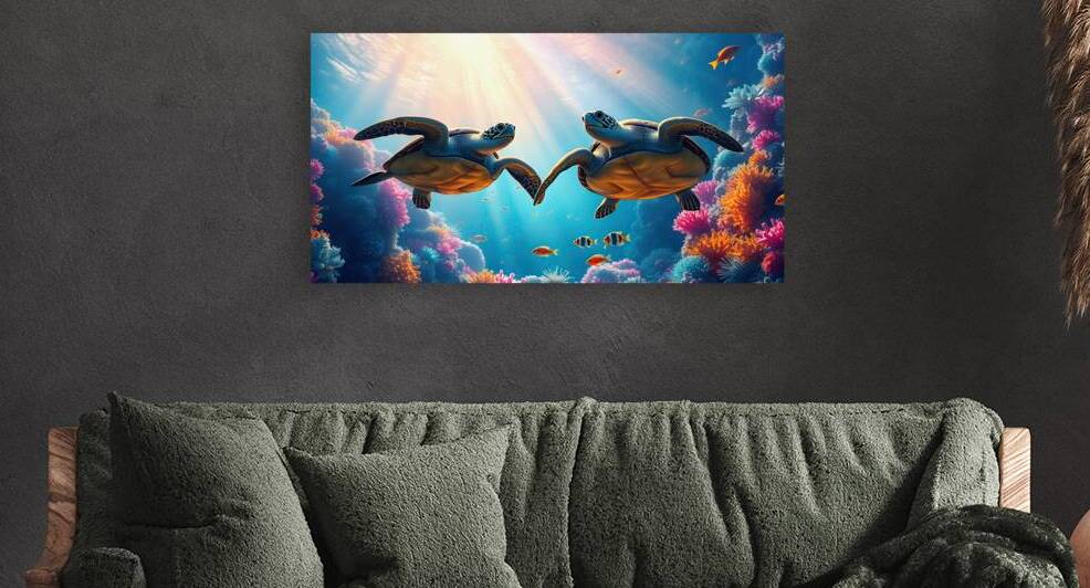 Sea Turtle Friends by Adam Holms