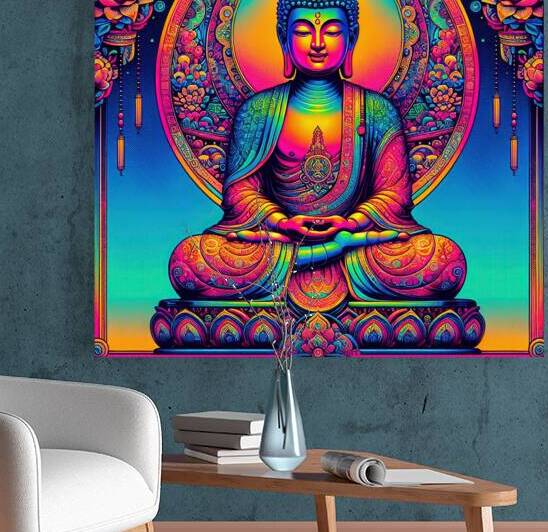 Buddha Meditating by Adam Holms