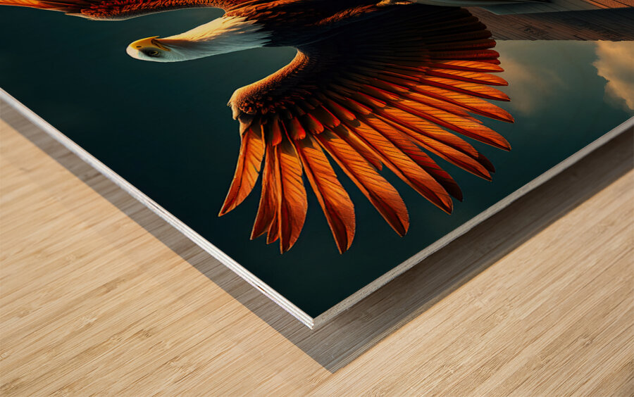 Pyramid Bald Eagle Wood print