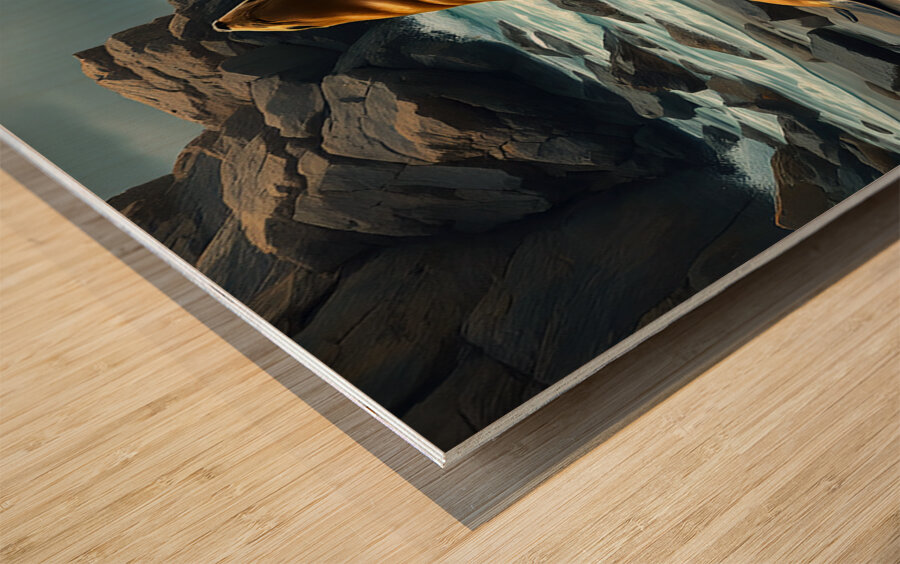 Sealio On His Back With Friends Wood print