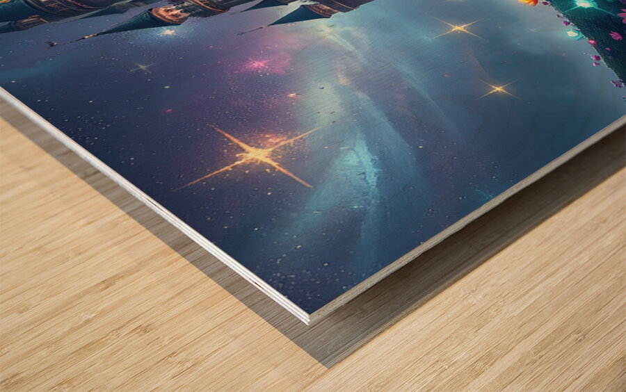 Magic Castle Dream Wood print