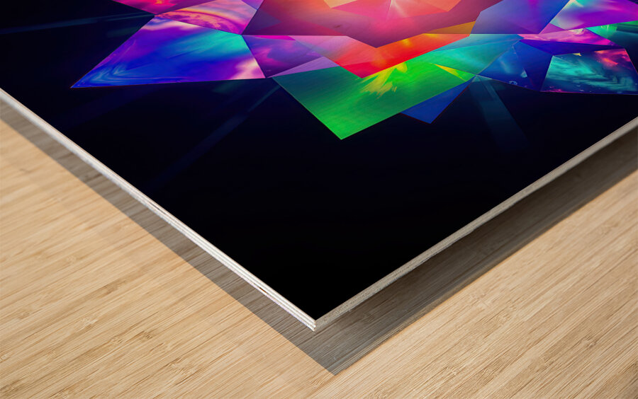 Crystal Radiance Wood print