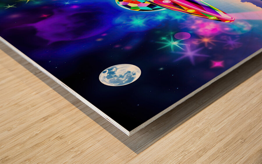UFO Dream Wood print