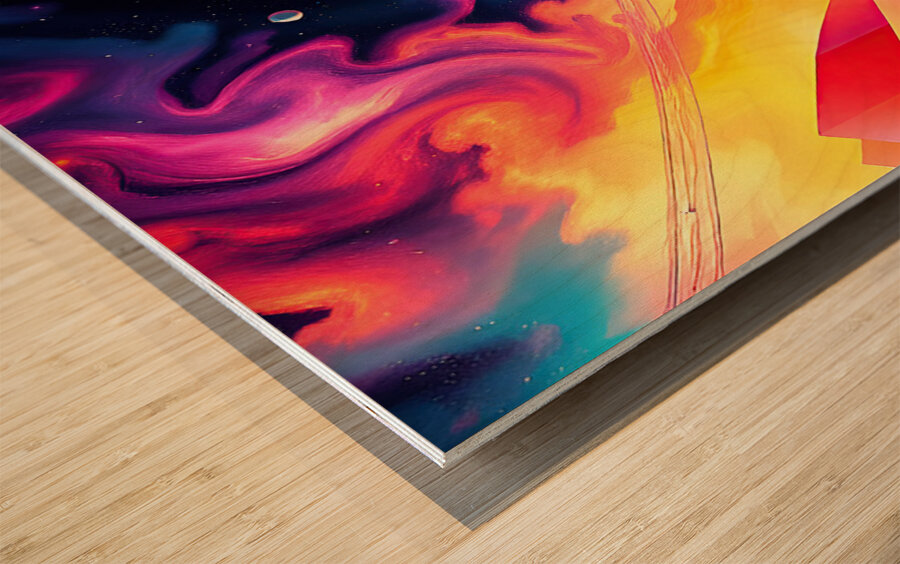 Cosmic Brew Wood print