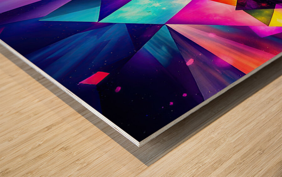 Prismatic Dance Floor Wood print