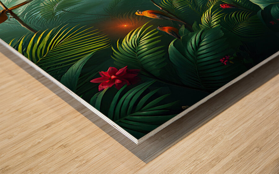 Monkeying Around Wood print