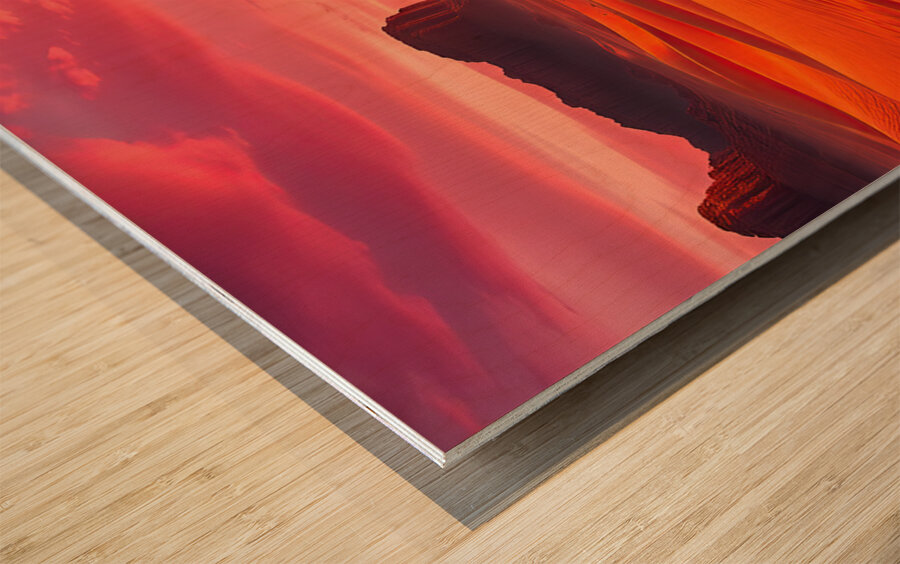 Golden Desert Dream Wood print