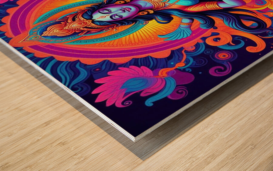 Saraswati Wood print